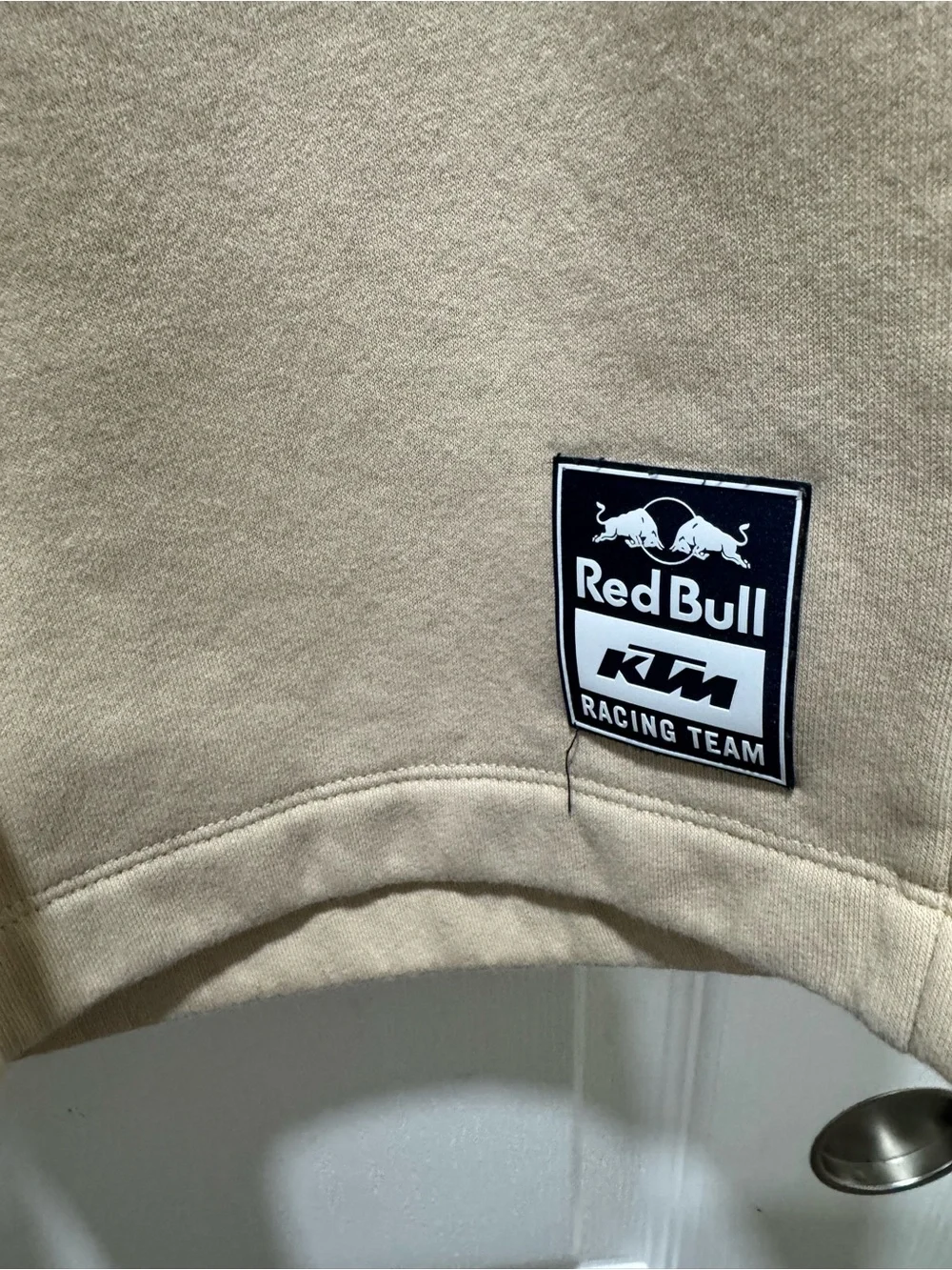 Red Bull KTM Racing Team Beige Fleece Joggers Sweatpants Men’s Size M